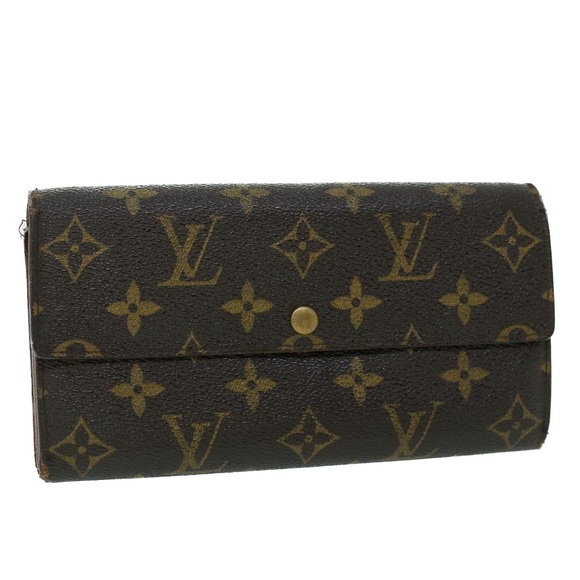 LOUIS VUITTON Monogram Portefeuille Sarah Long Wallet M61734 LV Auth 53797 - Picture 1 of 16